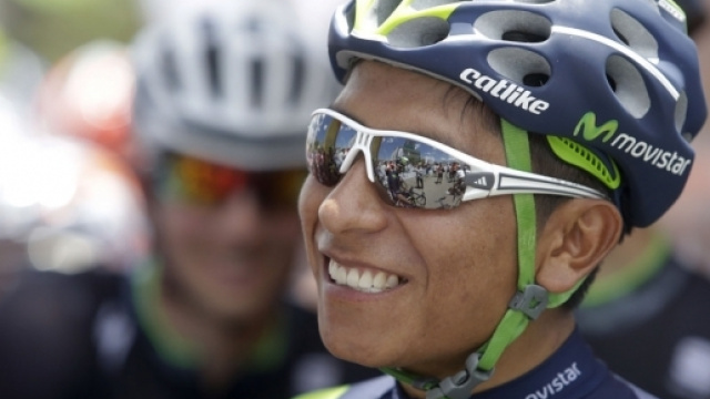 Nairo Quintana, leader della Movistar