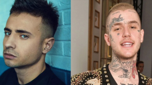 Mostro a sinistra, Lil Peep a destra.