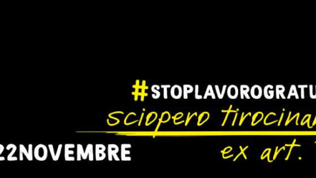 22 novembre, sciopero tirocinanti