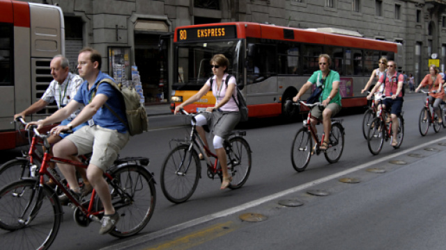 In bicicletta a Roma, la proposta del Comune