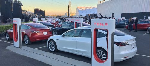 First production models of the Tesla Model 3 ready for delivery. - [Image credit &ndash; Steve Jurvetson, Wikimedia Commons]
