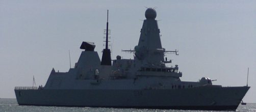 HMS Diamond the Jewel of the RoyalNavy malfunctions. [Image Credit:Youtube people and Blogs)