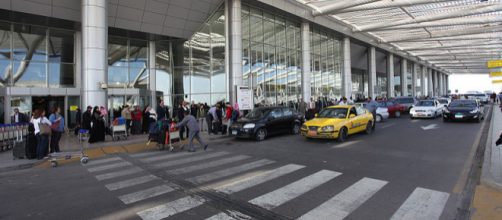 Cairo International Airport, Fa&ccedil;ade of Terminal 3 [Image credit &ndash; Roland Unger, Wikimedia Commons]