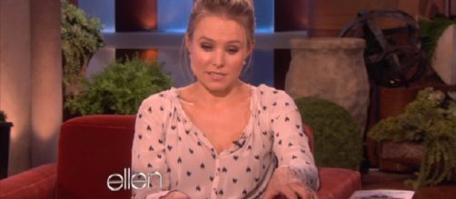 Kristen Bell's 2017: Frozen-themed promposal and featuring in &lsquo;Veronica Mars' . Image credit: TheEllenShow/YouTube screenshot