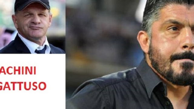 I due allenatori subentranti Iachini e Gattuso
