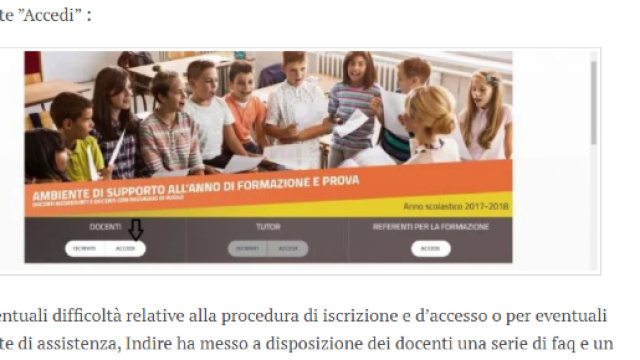 Come accedere ed iscriversi ad Indire