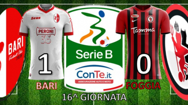 Il Bari vince 1-0 il Derby d'Apulia contro il Foggia