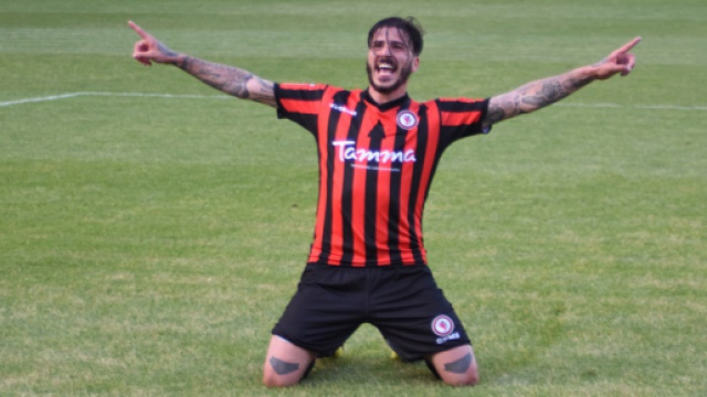 Il centrocampista del Foggia, Antonio Vacca