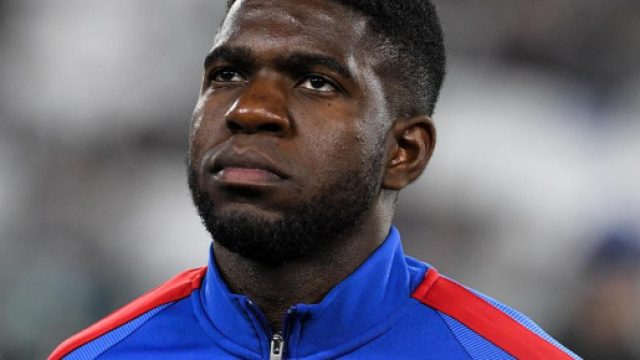 Samuel Umtiti, sorti sur blessure samedi avec le FC Barcelone