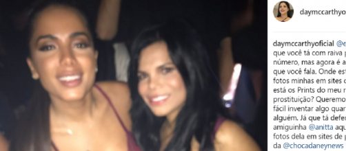 Day McCarthy compra briga com Anitta e agora fala em prostitui&ccedil;&atilde;o