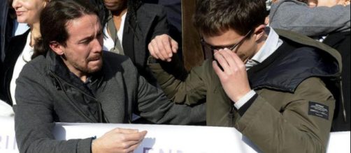 Pablo Iglesias durante una manifestaci&oacute;n