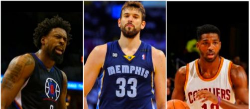 DeAndre Jordan, Marc Gasol and Tristan Thompson are at the center of trade rumors &ndash; [image credit: Josh Smoove, Ximo Pierto/ Youtube]