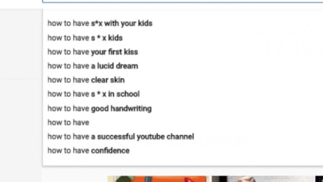 I suggerimenti della versione inglese di Youtube