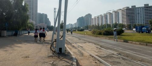 A street scene of Pyongyang (Image credit &ndash; Mario Micklisch, Wikimedia Commons)