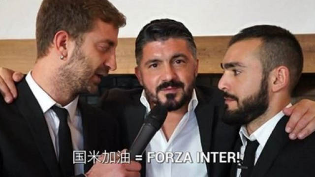 Gattuso beffato dagli inviati de Le Iene dice forza Inter in cinese