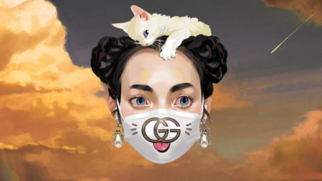 Illustrazione di Ignasi Monreal per Gucci 2017 - via Google Images