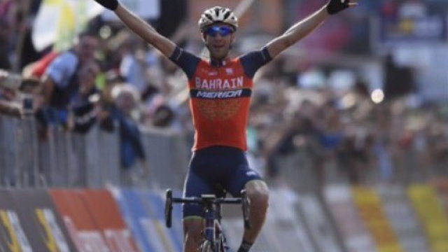 Vincenzo Nibali, leader del Team Bahrain Merida