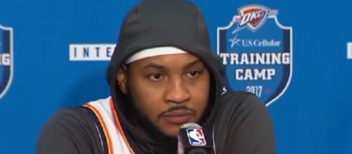 Carmelo Anthony is averaging 19.7 points and 6.2 rebounds this season. - [Image Credit: ESPN/YouTube]