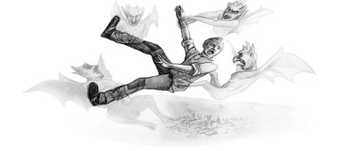 Ilustraci&oacute;n de Miguel Zorita que aparece en su libro "Martinico:el duende de Mond&eacute;jar".