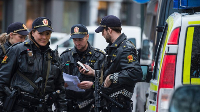 La polizia norvegese in azione a Oslo