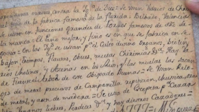 Un messaggio del 1777 nascosto dentro una statua di Ges&ugrave;.