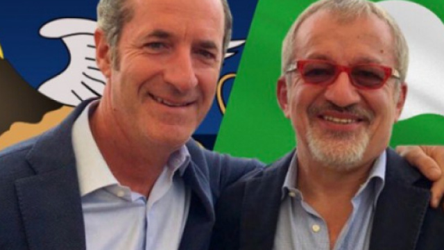 Presidente della Regione Lombardia Maroni e Presidente della Regione Veneto Zaia