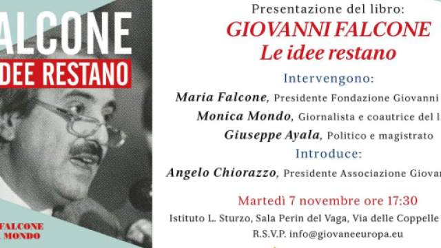 Presentazione del libro "Giovanni Falcone. Le idee restano"