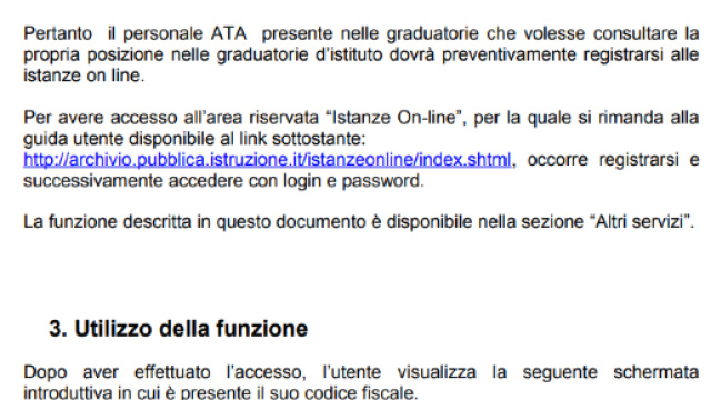 graduatorie Ata come vedere il proprio punteggio