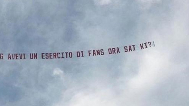 Striscione umiliante per Ignazio Moser