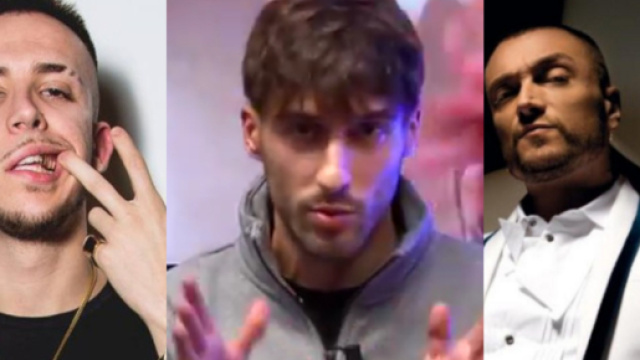 Da sinistra a destra: Vegas Jones, Jamil, e Gu&eacute; Pequeno