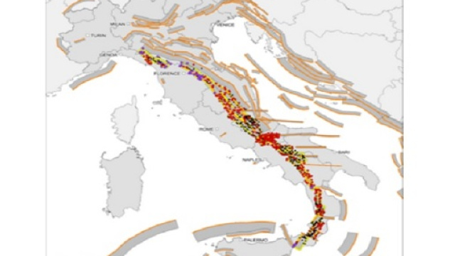 Mappa Ingv - Terremoto: quali sono i centri abitati pi&ugrave; vulnerabili.