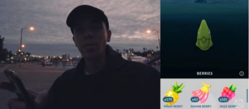 Nick Oyzon from Trainer Tips catching a Metapod - YouTube/Trainer Tips