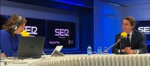 Pepa Bueno y Jos&eacute; Mar&iacute;a Aznar en