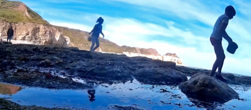 A boy lost his camera on a UK beach and it recorded its journey to Germany [Image credit: Die Seenotretter &ndash; DGzRS/YouTube]
