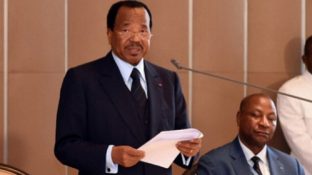 Le pr&eacute;sident de la R&eacute;publique du Cameroun Paul Biya