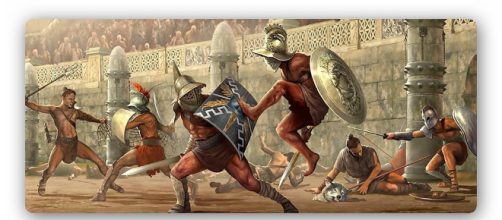 Los espect&aacute;culos en el coliseo romano