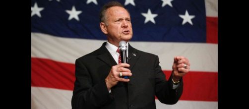 Roy Moore on the campaign trail. - [YouTube screencap / Golden state times]