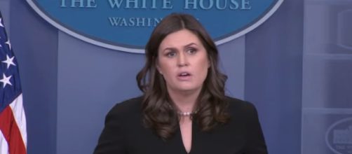 Sarah Huckabee Sanders at the White House, via Twitter