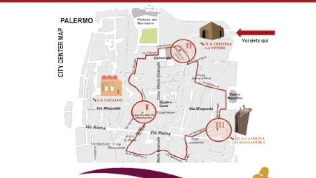 Itinerario del percorso della mostra.