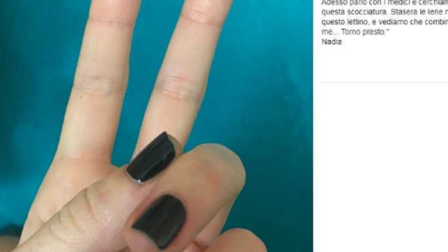 La foto di Nadia Toffa dall'ospedale