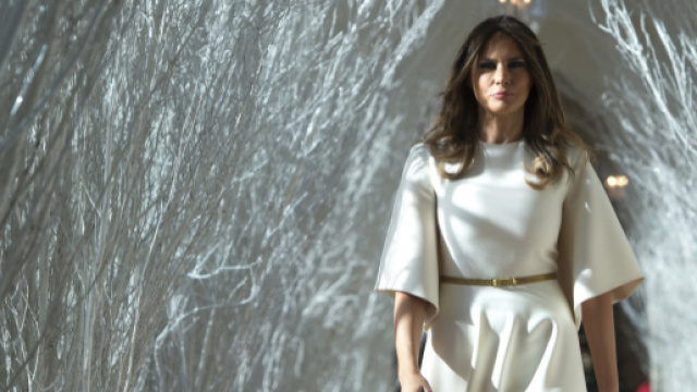 Melania Trump: un Natale all'insegna del bianco