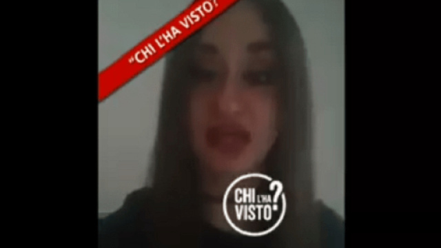 Rosa Di Domenico come appare nel videomessaggio inviato ai genitori.