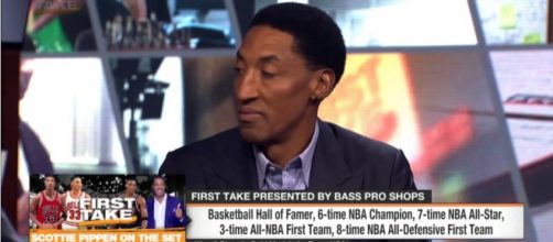 Scottie Pippen speaking on TV. - [ESPN / YouTube screencap]