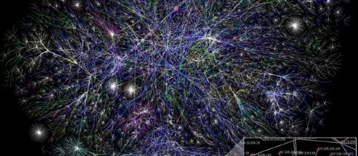 Visualization of a portion of internet routes. Image via Wikimedia
