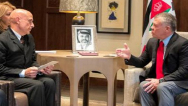 Il ministro Minniti incontra il re di Giordania, Abdallah bin al Hussein (Ministero dell'Interno)