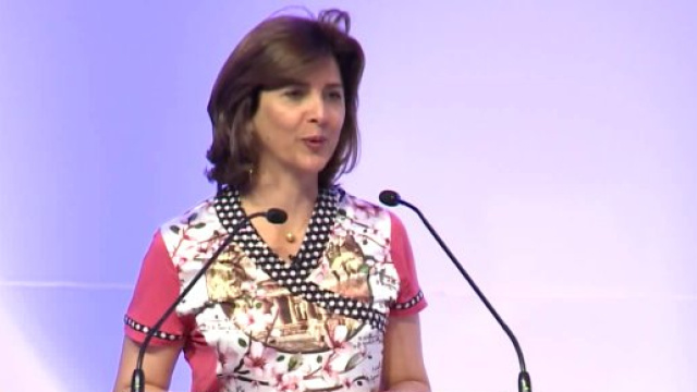 La ministra degli Affari esteri della Colombia, Mar&iacute;a &Aacute;ngela Holgu&iacute;n Cu&eacute;llar