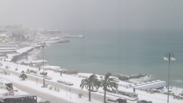 Lo splendore della neve sulle zone marittime