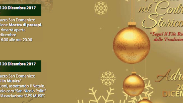 Ad Adrano "Il Natale nel Centro Storico"