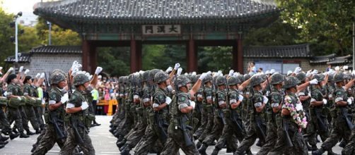 Armed Forces&rsquo; parade on the main street in Seoul (Image credit &ndash; Jeon Han, Wikimedia Commons)
