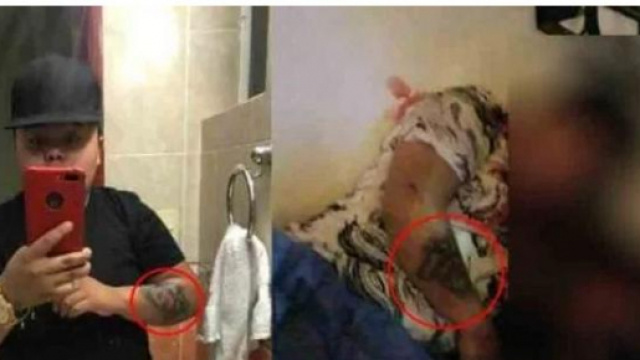 Jose Luis Laguna mentre fa un selfie. Nell'altra foto il cadavere di Jose.